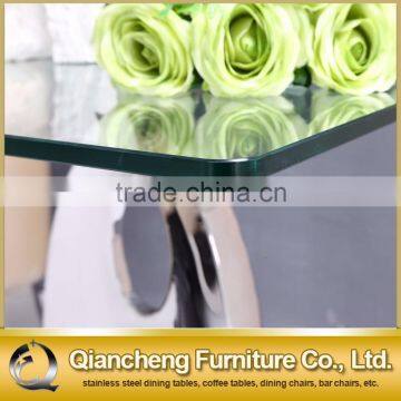 Glass Top Corner Guard Sofa Side Table photo-3