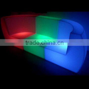 RGBW plastic garden furniture living room sofa design