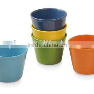 Persimmon Shape Glazed Solid Color Ceramic Flower Pot