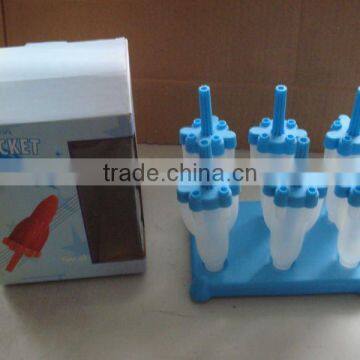 6 in 1 Plastic Rocket Popsicle Ice Mould photo-3