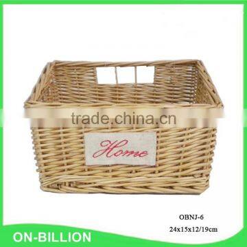Decorative Custom Cheap Natural French Willow Food Basket photo-4