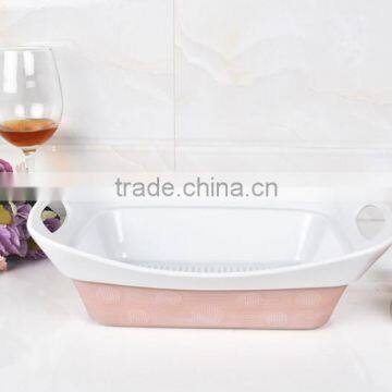 11.5" Square Porcelain Roaster Pan photo-2