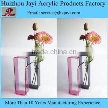 China Manufacturer Wholesale Acrylic Rectangular Glass Vase photo-6