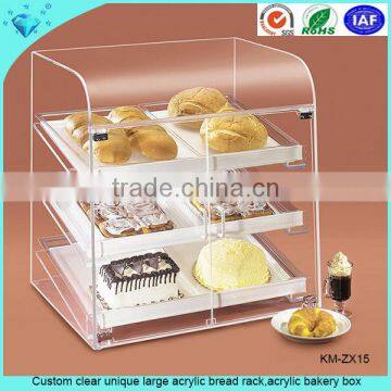 2014 Hot Sale!!! Clear Acrylic Bread Display Case Stand,acrylic Cake Cover photo-3