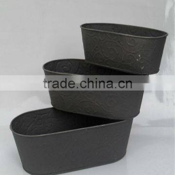 Garden Iron Planter Grey Finished