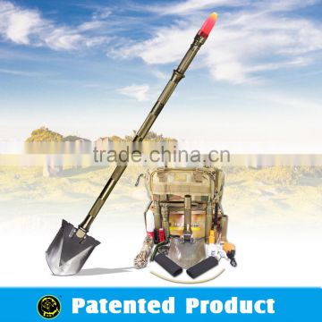 The Ultimate All in One Tactical Survival Gear Tool Multifuncional Shovel With Hammer Knife Flashlight And Fire Starter