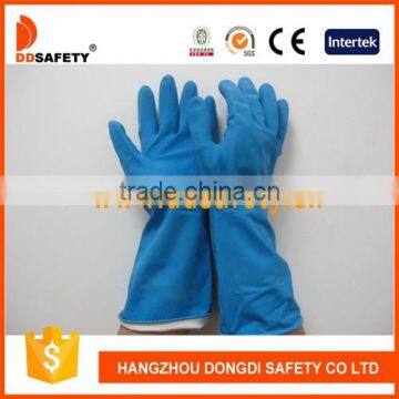 DDSAFETY Hot Sale 2016 High Quality Blue Household Latex Glove