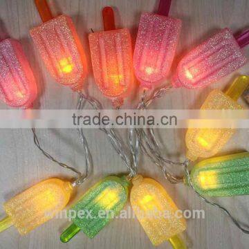 10L Glitter Popsicle String Lights for Holiday Chrismas ,Christmas light string