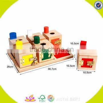 2017 New Design Children Educational Blocks Box Wooden Best Montessori Toys W12F002 photo-4