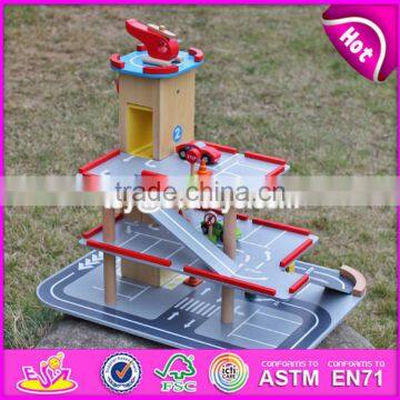 2017 New Products Children Parking Toy Small Wooden Toy Garage W04B047 photo-5
