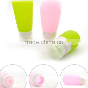 30ml 60ml 90ml Colorful Empty Silicone Travel Refillable Bottle Cosmetic Soft Tube Packing Press photo-3