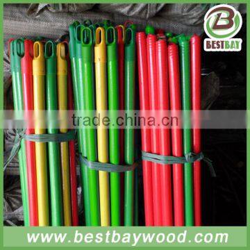 Monthly Hot Sale 20 Containers Single Color PVC Coated Wooden Broom Handle/mop Sticks photo-5