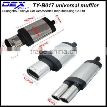 auto modified muffler in exhaust pipe