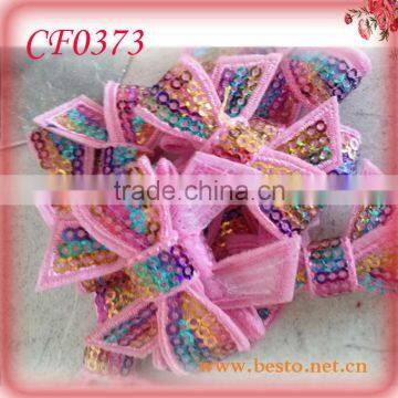 CF0373 Hot sell custom wholesale sequin bows for hair