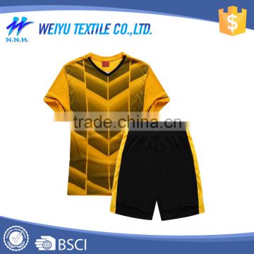 Wholesale high quality plain soccer jersey made in china