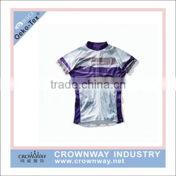 Polyester funny fashion slim fit cycling jersey for women