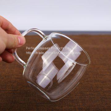 Glass Cup Kungfu Tea Cup Three Part Glass Mug Filter Glass Cup Coffee Mug Milk Cup Juice Cup for Hotel and Resturant photo-4