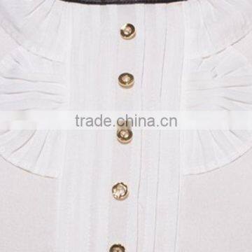 2015 Spring Latest Elegant New Model Fashion Round Neck Pullover Summer Blouses for Women photo-3