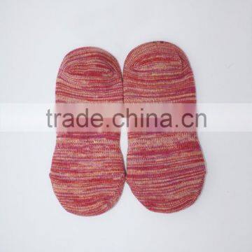 Lady Antil Slip Melange Cotton Yarn no Show Invisible Socks photo-6