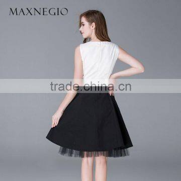 Maxnegio Latest Formal Pattern High Quality Guangzhou Bridesmaid Petite Dress photo-3