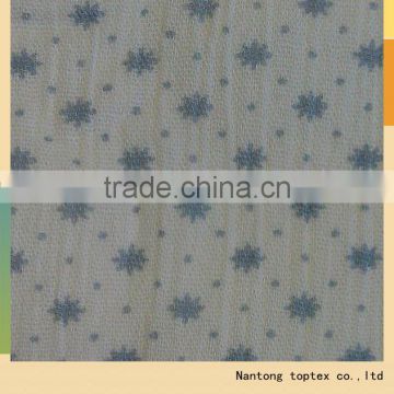 100% cotton printed crepe gauze fabric