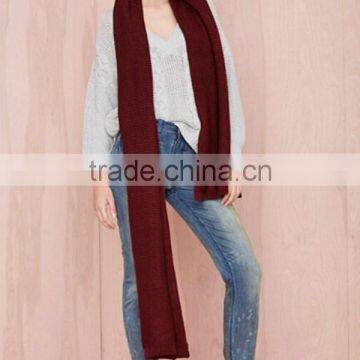 Fashionable Woman Winter Scarf Patterns Knitting Scarf photo-6
