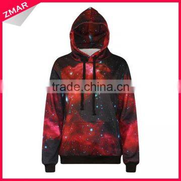 OEM Custom Wholesale Sublimation Printed 3D High Quality No Zipper Hoodie Jacket