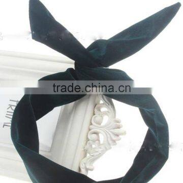 Fashion Women Velvet Headbands Rabbit Ears photo-6