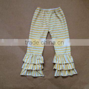 Sweet Girls Stripe Ruffle Leggings Comfy and Beautiful With Long Bell Pants Girls Capri Pants Kids Pants