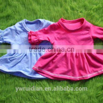 Baby Girl 3/4 Sleeves Shirts Top Fashion Girl t Shirt 100% Knit Cotton T-shirt Girl photo-3