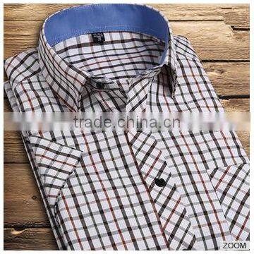 2015 Summer New Short Sleeve Shirt Man Shirt Dress Shirt Men's Clothing photo-4