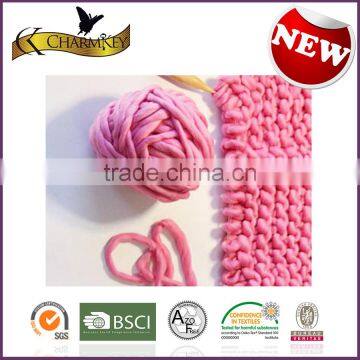 Charmkey Smooth Acrylic Roving Yarn Natural Soft Feeling Thick Knitting Yarn photo-6