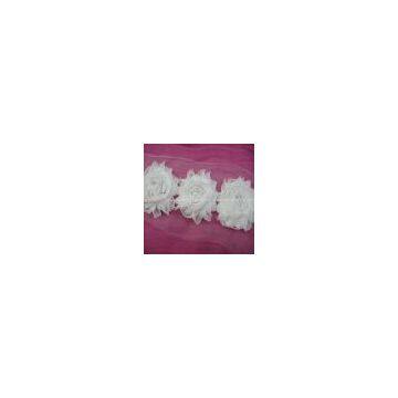 chiffon chic shabby rose flower trim wholesale
