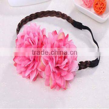 Hawaii Flowers Wig Hairband Wreath Hair Hoop Beach Bohemian Hairpin Fashion photo-4