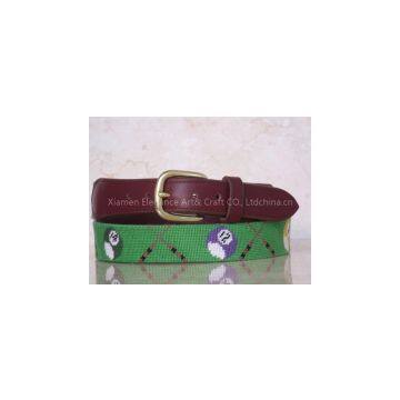 Needle Point Belt Pin Buckle Belt