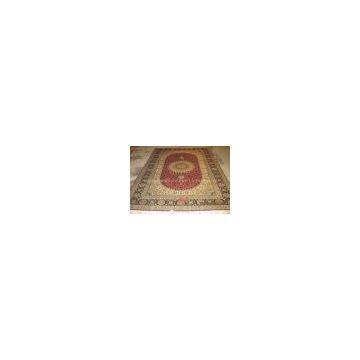 4x6ft Hand Knotted Hunting Design Carpet photo-3