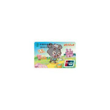 Megnetic Stripe Card Printing with Embossed Code Number for Unionpay Bank Card