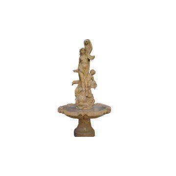 European Sculptural Marble Stone Fountain