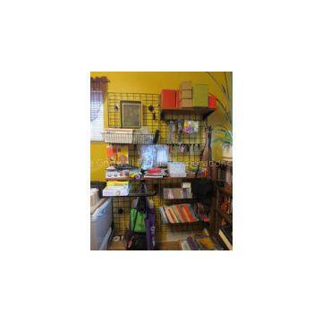 Gridwall storage racks are easy to hook and pick items