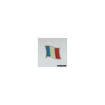 Flag pin badge