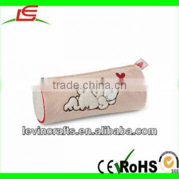 Love Bear Pattern Plush Pencil Case