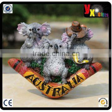 2015 new design SOUVENIR-3D-PVC-FRIDGE-MAGNET-Koala-Australia