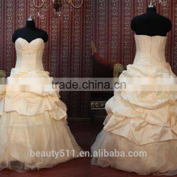 IN STOCK Off-The-Shoulder wedding dress sleeveless flower ball gown bridal dresses SW115