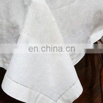 hemstitched table cloths