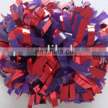 metallic cheerleading pom poms