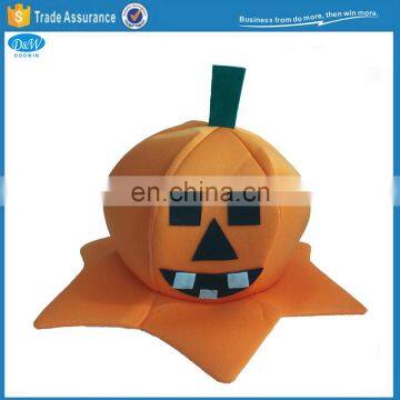 Halloween Party Dressup Pumpkin Shape Smile Face Polyester Hat