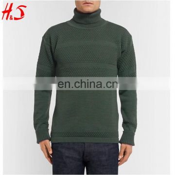 Men Blank Cheap Clothing Soft Slim Fit Roll Neck Jumper Sweater Custom