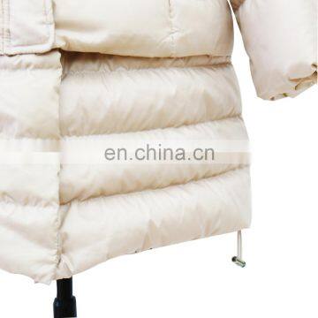 Women High Quality Light Long Detachable Hem Down Coat photo-5