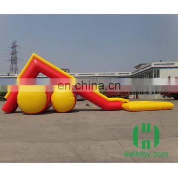 HI customized 0.9mm PVC giant inflatable water slide for adult used water park slide for sale