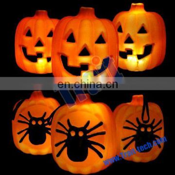 Funny Spider Hollow Out Pumpkin LED Night Light for Halloween Decoration